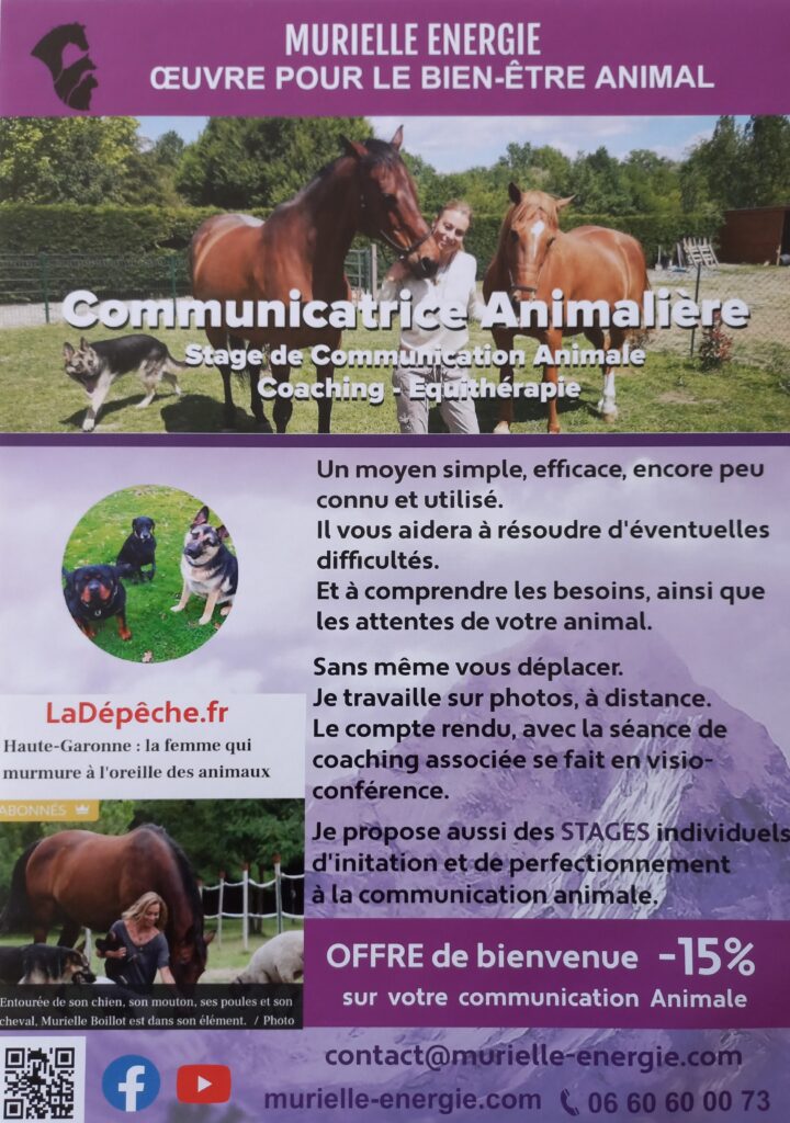 Murielle, communicatrice animaliere